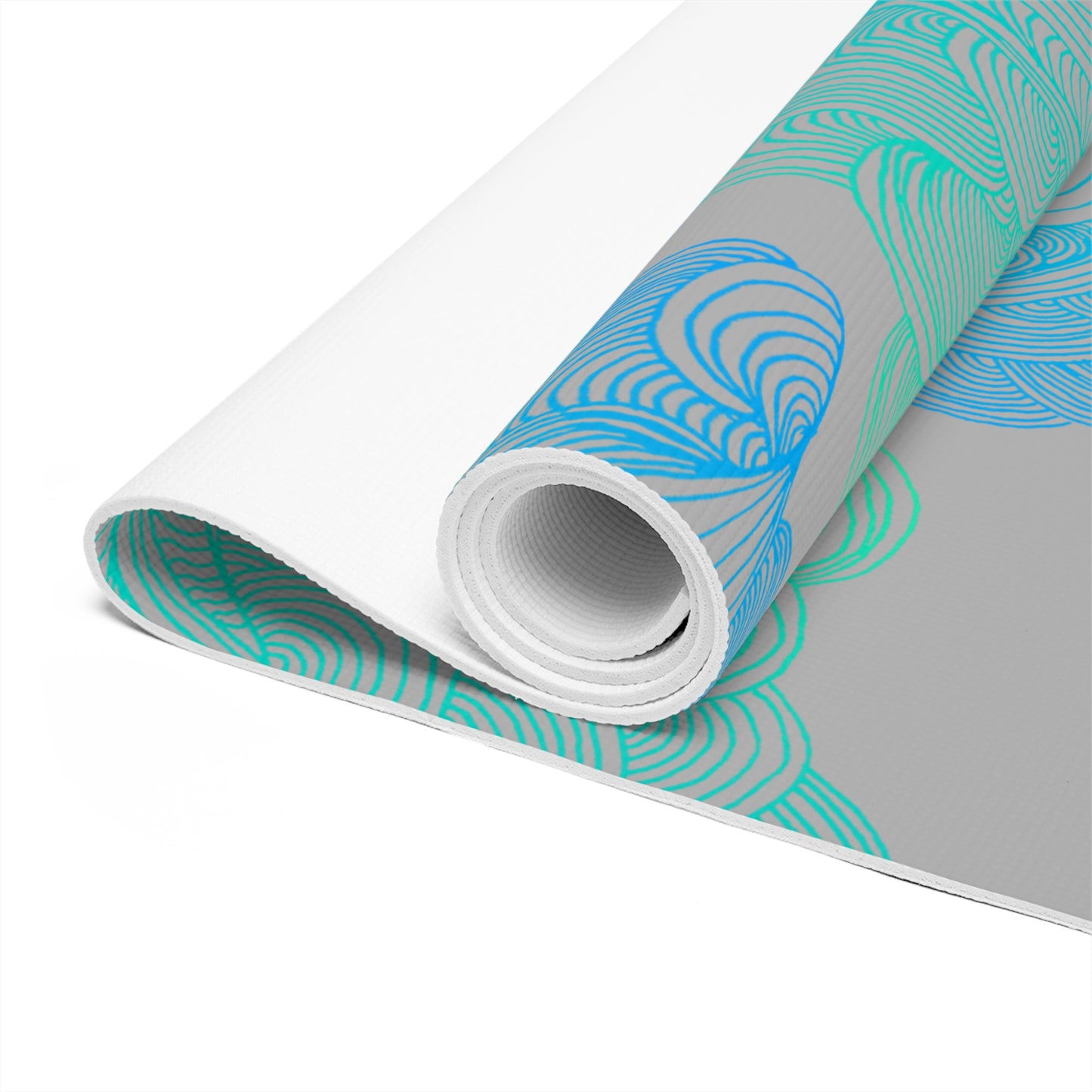 Tranquil Waves Foam Yoga Mat - Comfortable Non-Slip Exercise Mat for All Levels