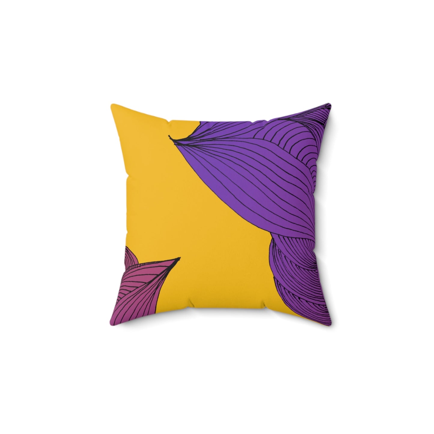 Whispers of Comfort-Spun Polyester Square Pillow