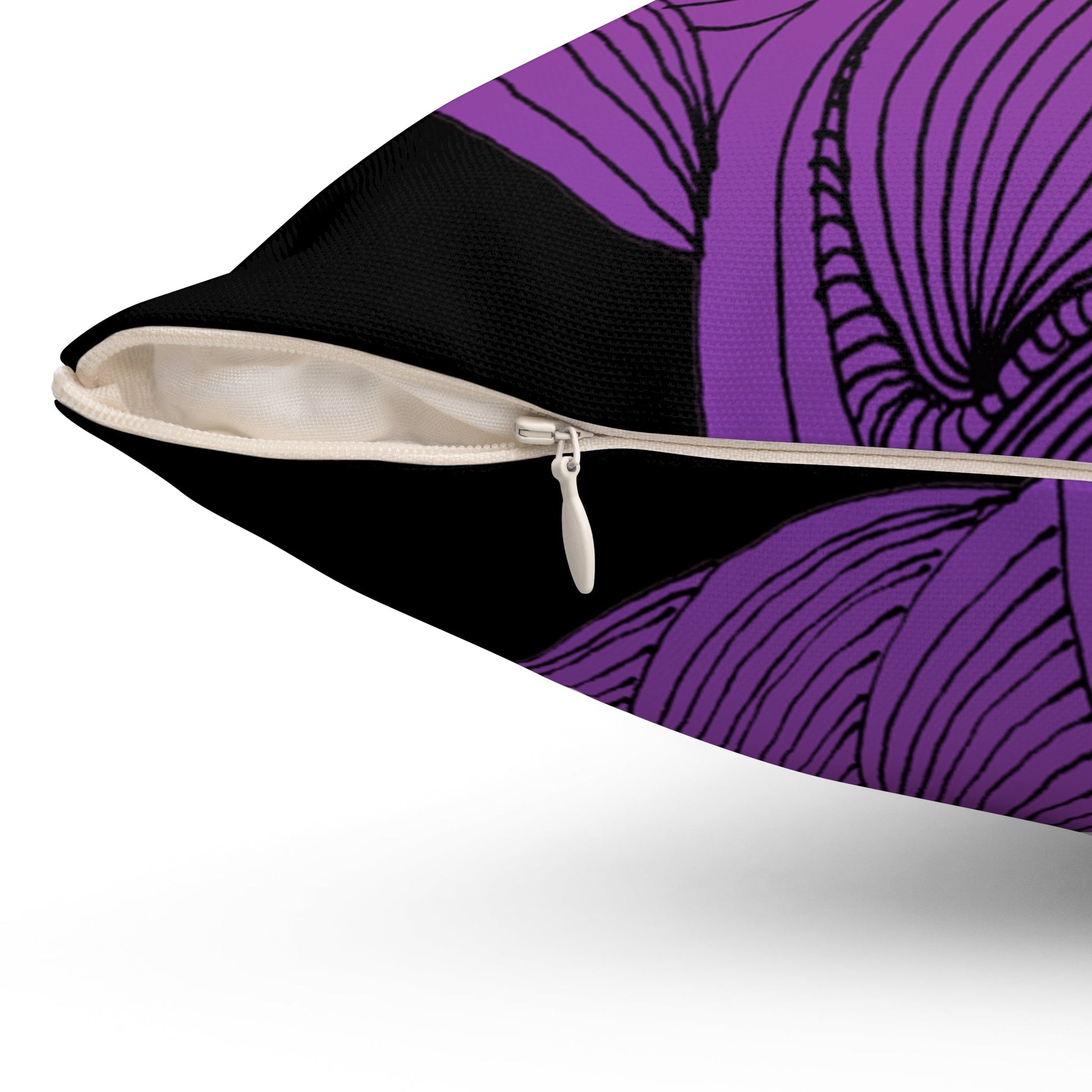 Whispers of Comfort-Spun Polyester Square Pillow