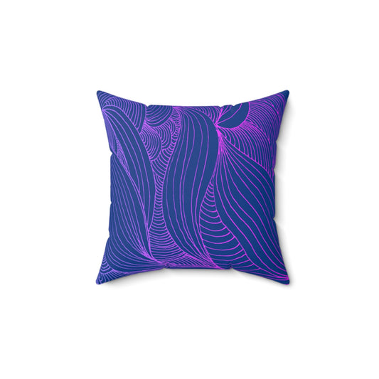 Whispers of Comfort-Spun Polyester Square Pillow