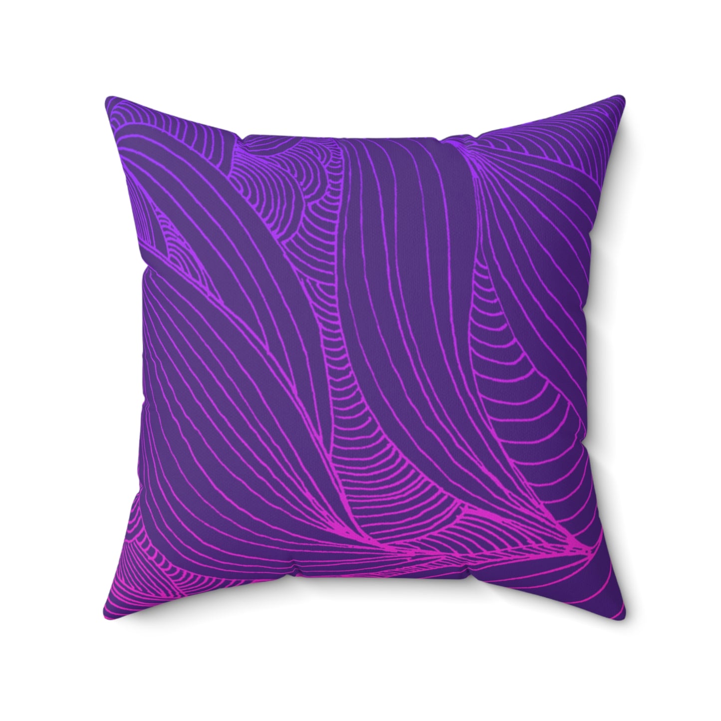 Whispers of Comfort-Spun Polyester Square Pillow