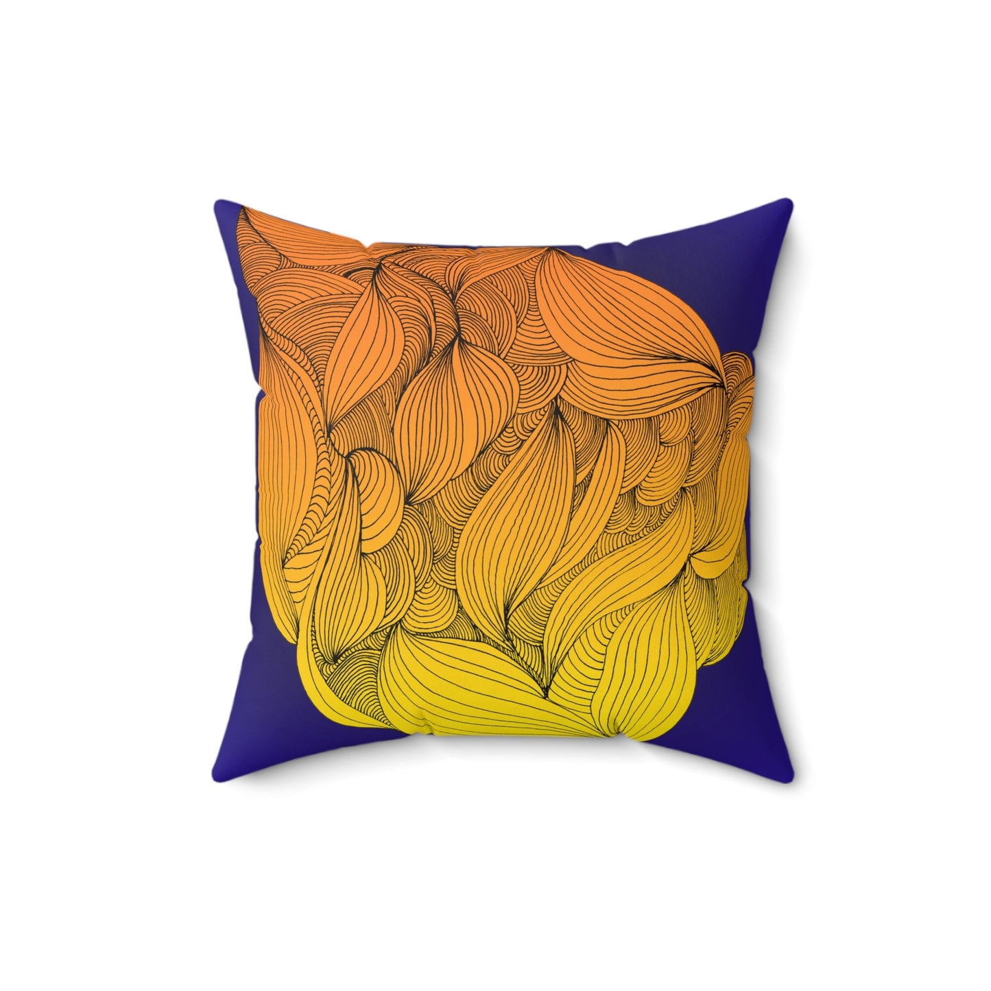 Whispers of Comfort-Spun Polyester Square Pillow