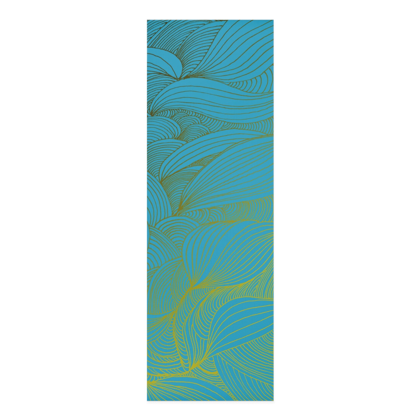 Tranquil Waves Foam Yoga Mat - Comfortable Non-Slip Exercise Mat for All Levels