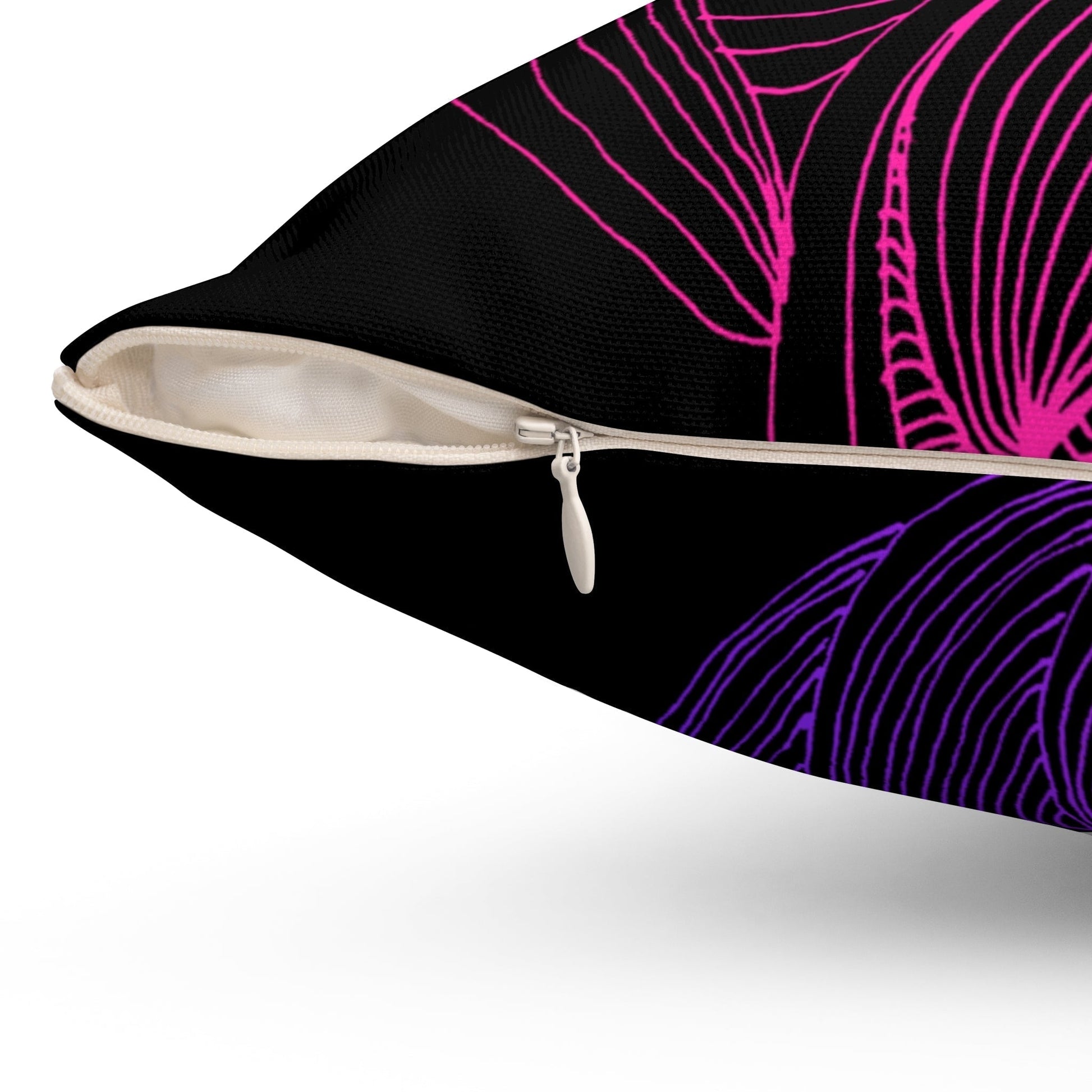 Whispers of Comfort-Spun Polyester Square Pillow