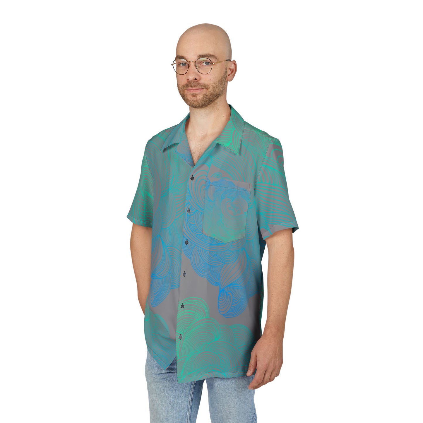 Unisex Hawaiian Button-Down Shirt - Tropical Summer Vibes