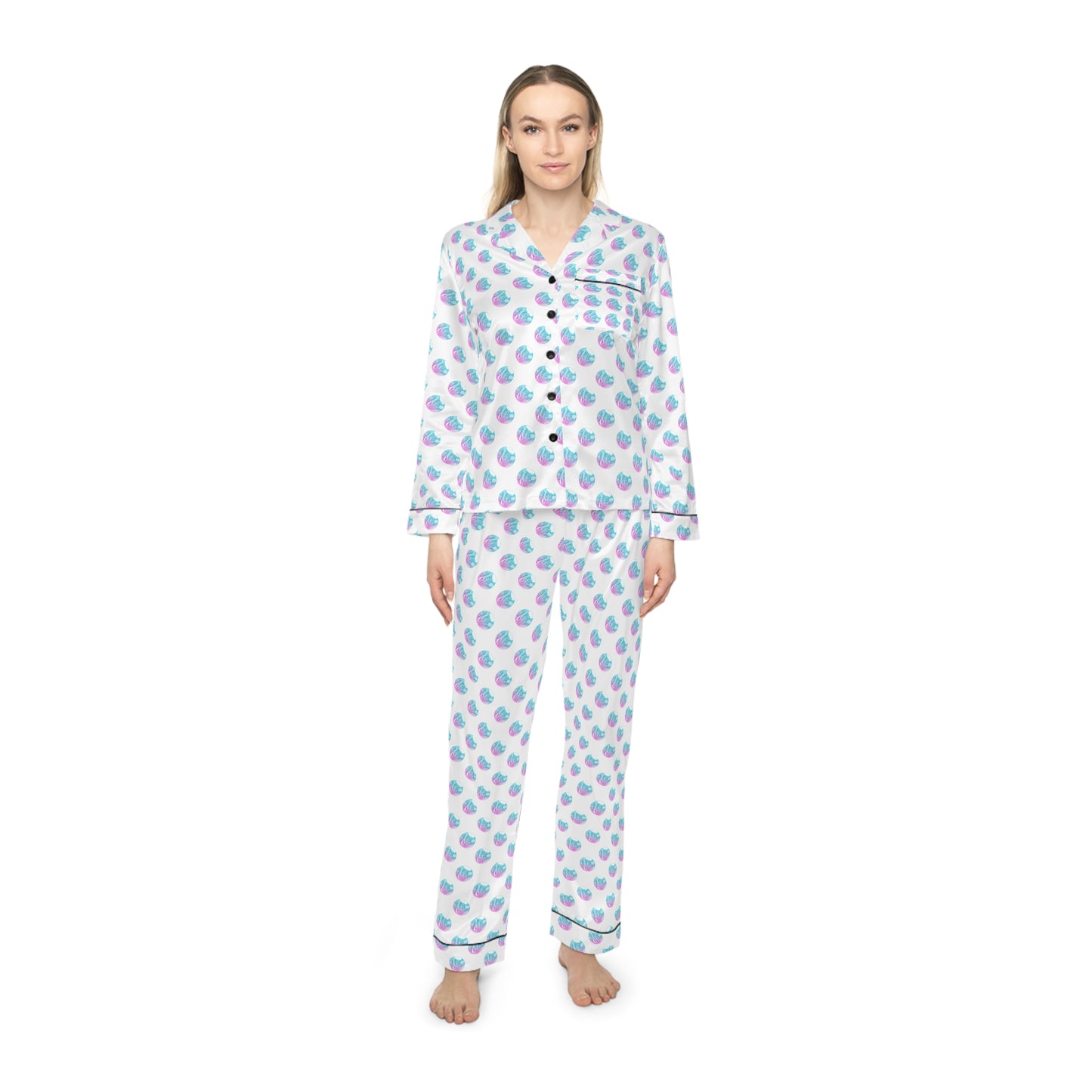 Women's Satin Pajama Set - Elegant Sleepwear