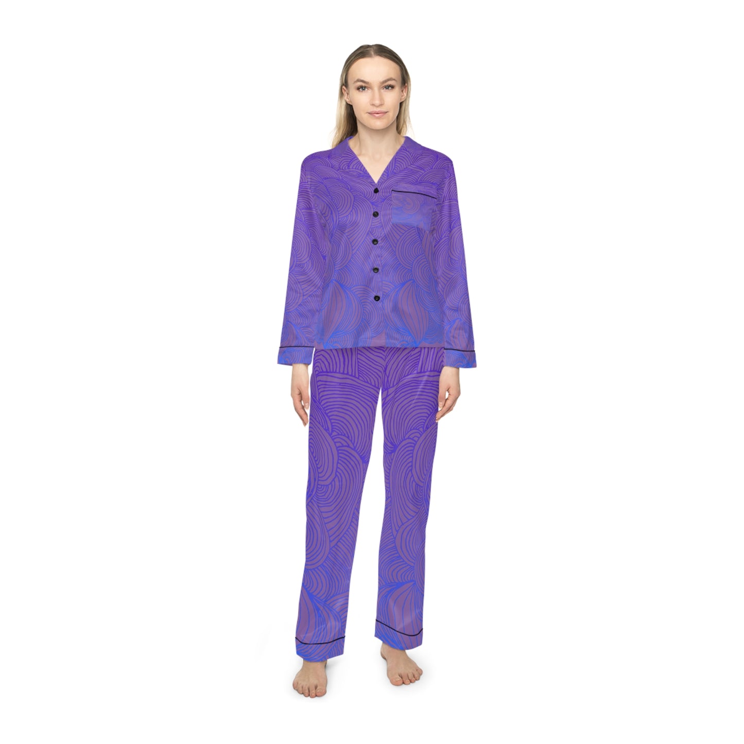 Women's Satin Pajama Set - Elegant Sleepwear