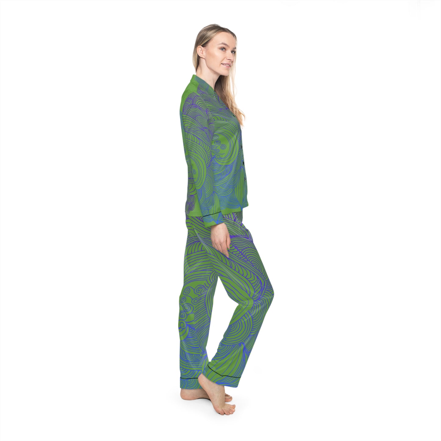Women's Satin Pajama Set - Elegant Sleepwear