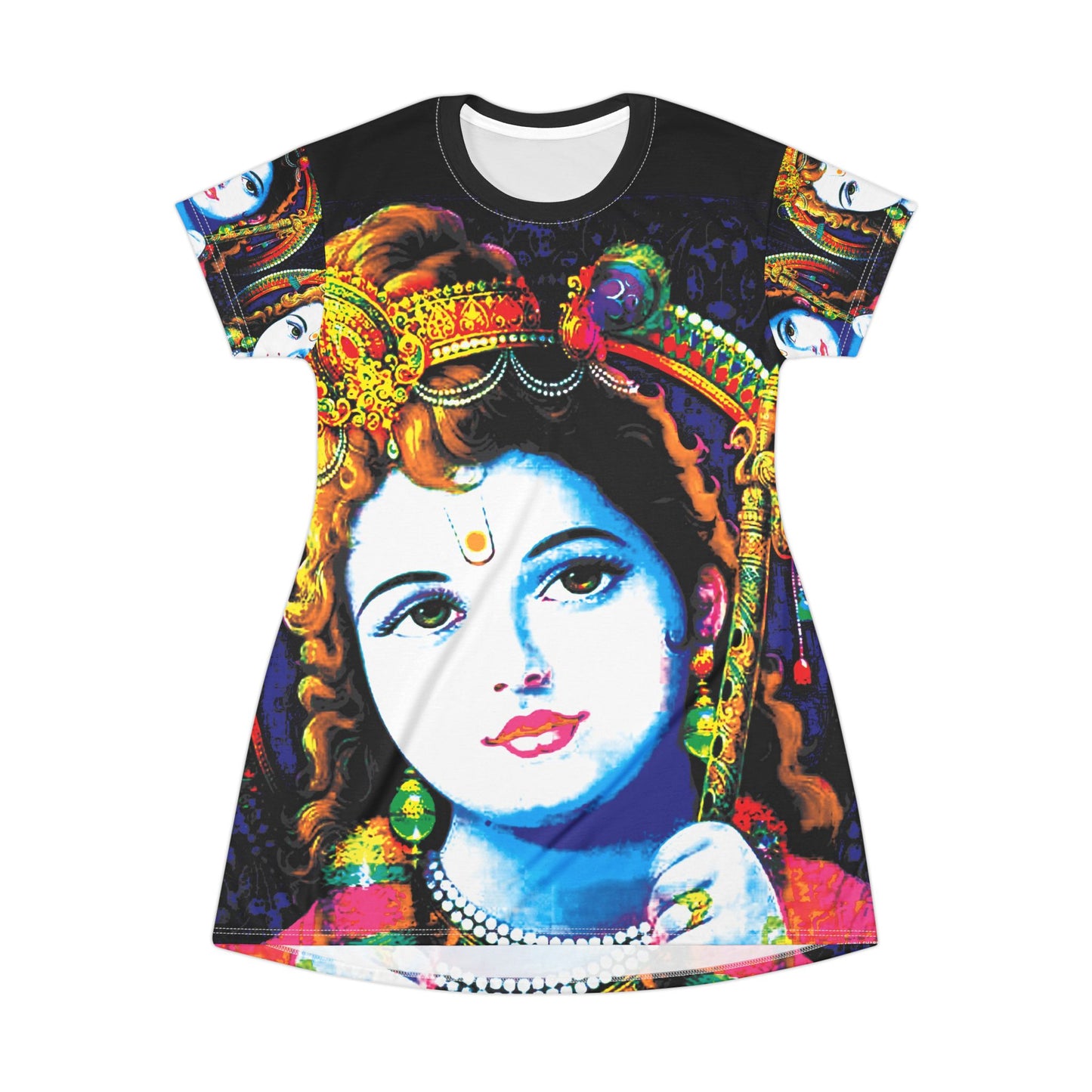 Krishna Blue T-Shirt Dress