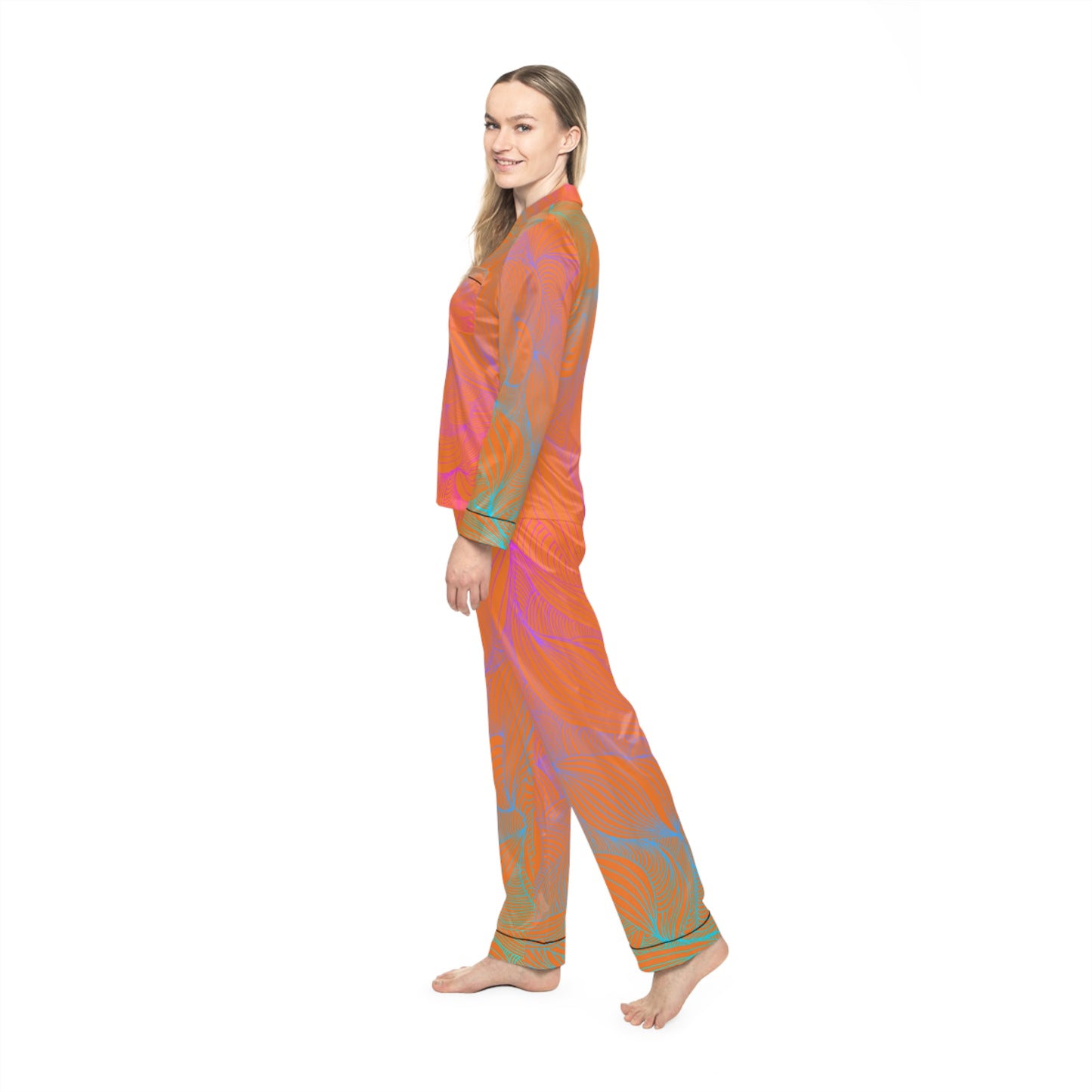 Women's Satin Pajama Set - Elegant Sleepwear
