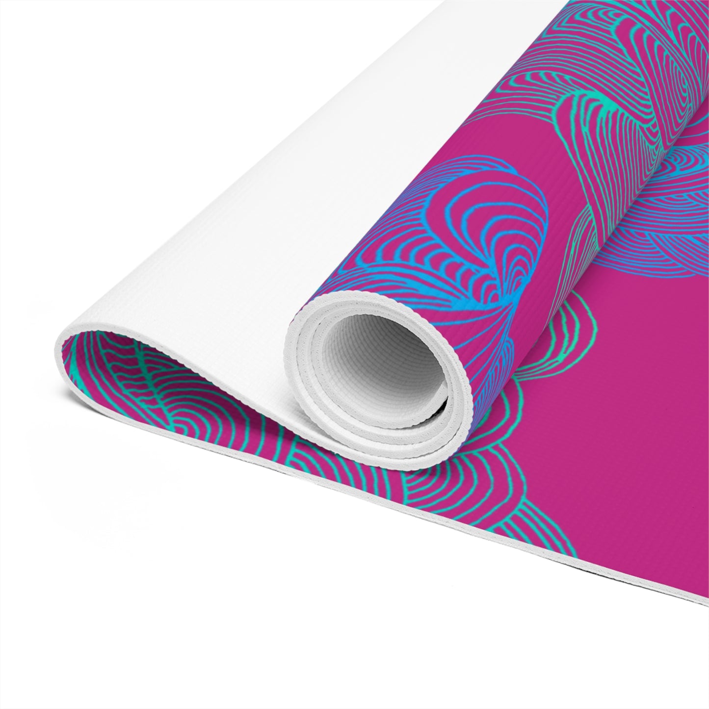 Tranquil Waves Foam Yoga Mat - Comfortable Non-Slip Exercise Mat for All Levels