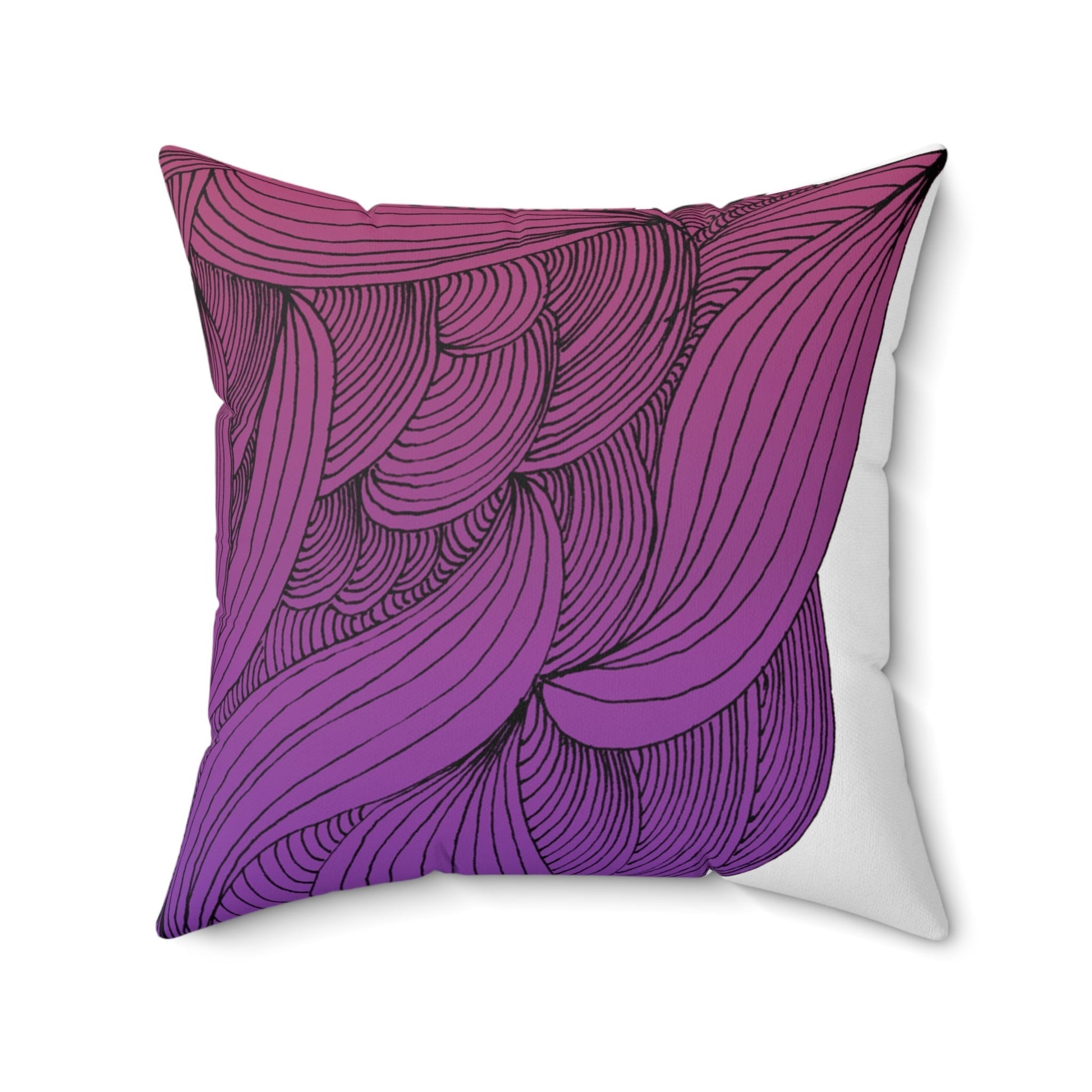Whispers of Comfort-Spun Polyester Square Pillow