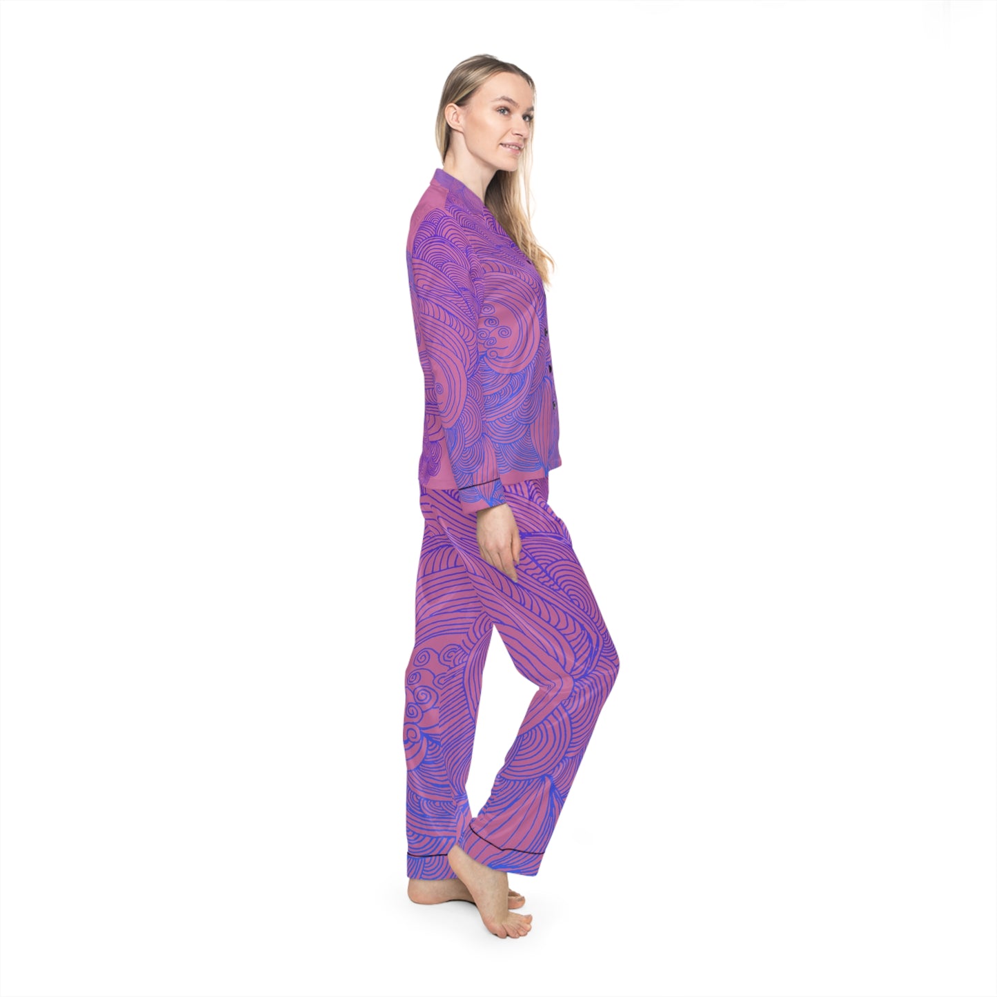 Women's Satin Pajama Set - Elegant Sleepwear
