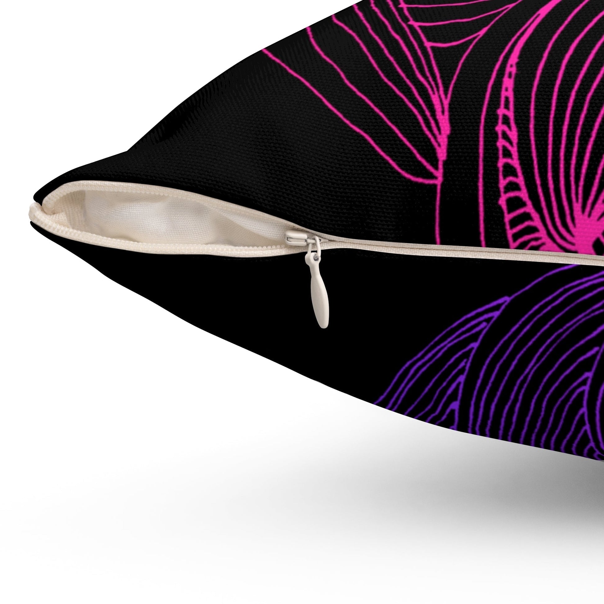 Whispers of Comfort-Spun Polyester Square Pillow