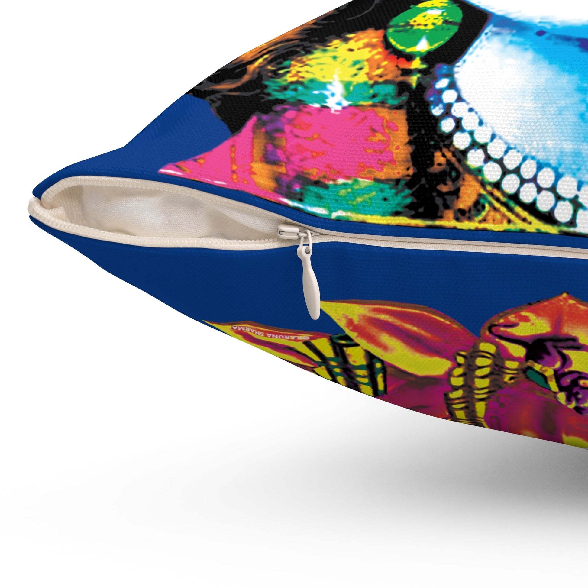 Whispers of Comfort-Spun Polyester Square Pillow