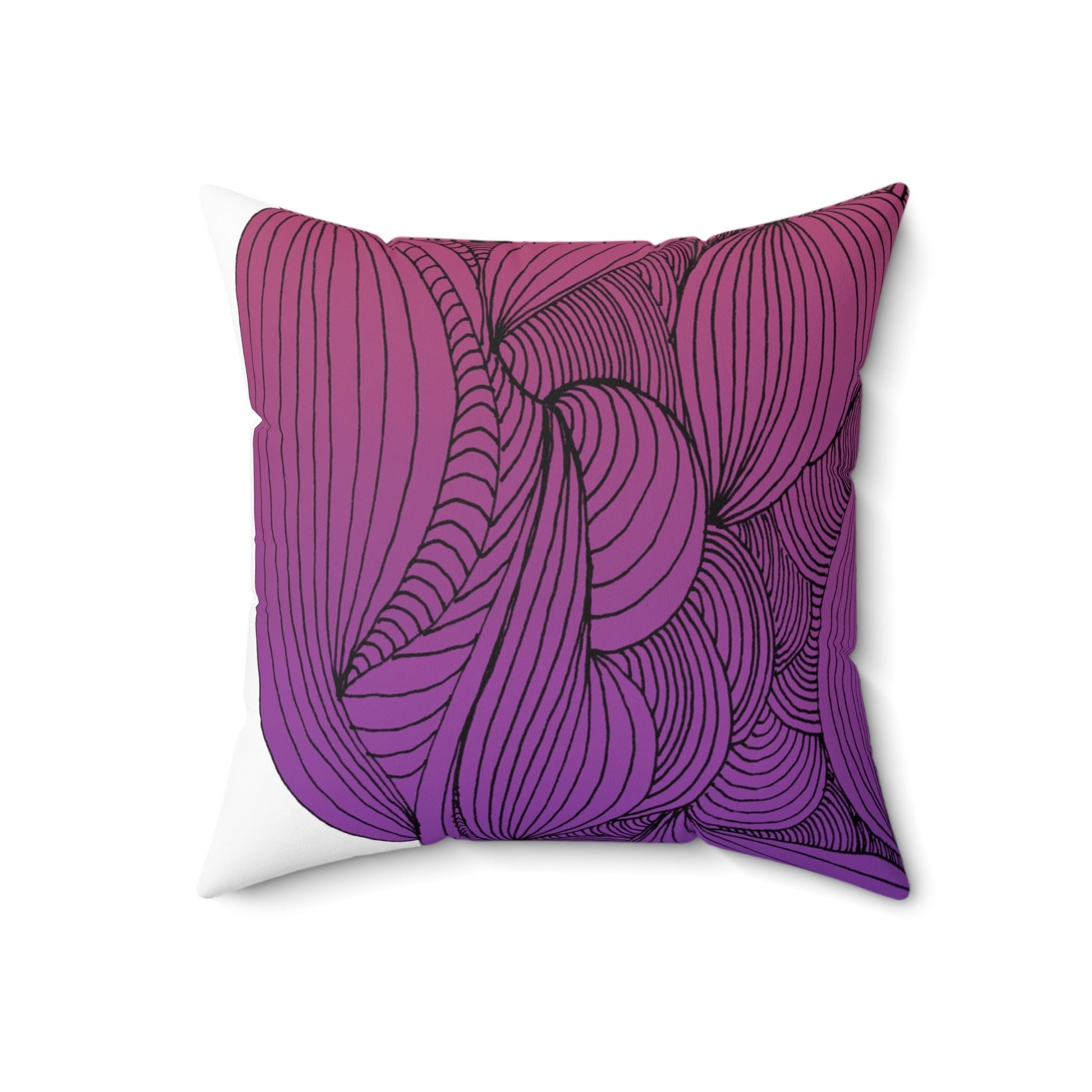 Whispers of Comfort-Spun Polyester Square Pillow