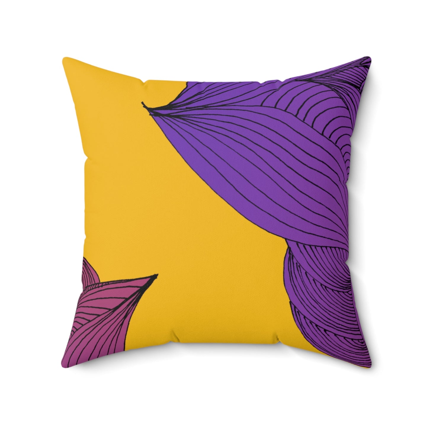 Whispers of Comfort-Spun Polyester Square Pillow