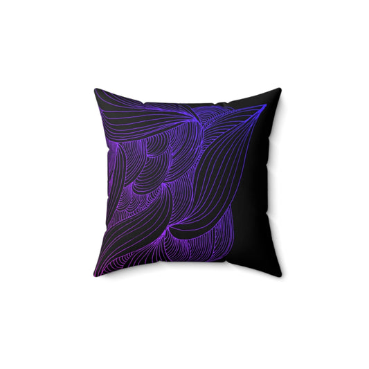 Whispers of Comfort-Spun Polyester Square Pillow