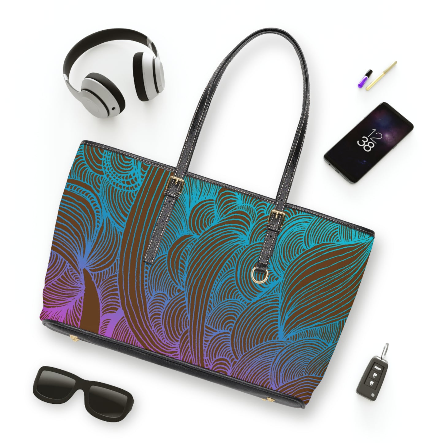 PU Leather Shoulder Bag