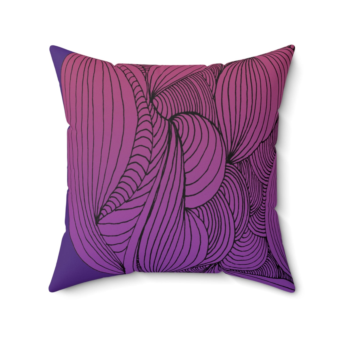 Whispers of Comfort-Spun Polyester Square Pillow