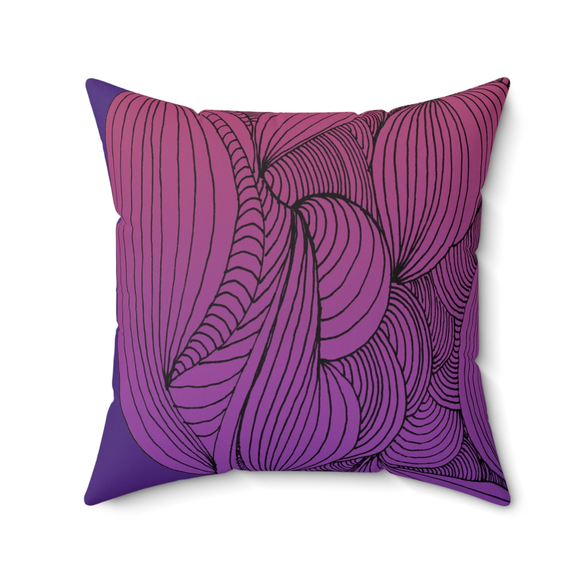 Whispers of Comfort-Spun Polyester Square Pillow