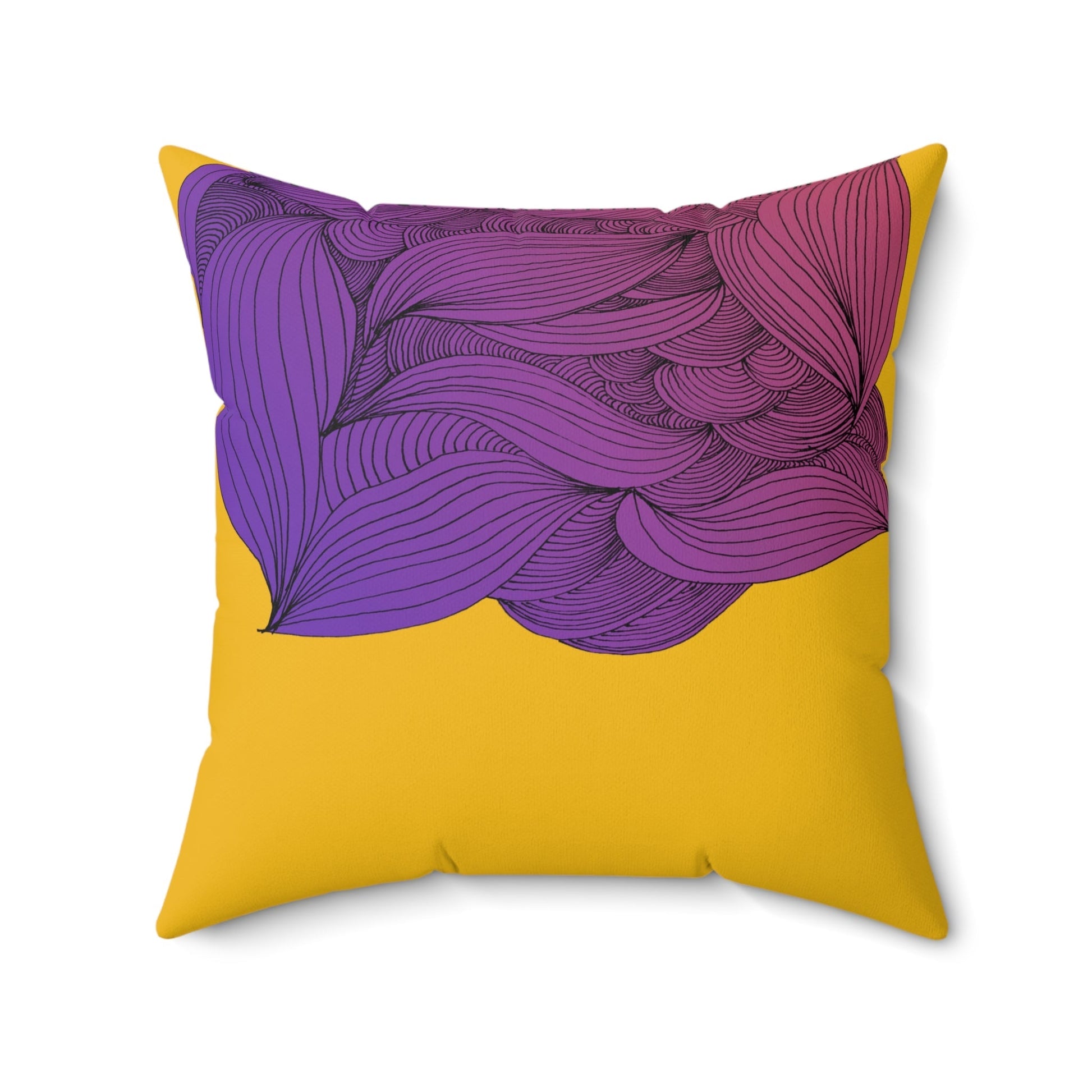 Whispers of Comfort-Spun Polyester Square Pillow