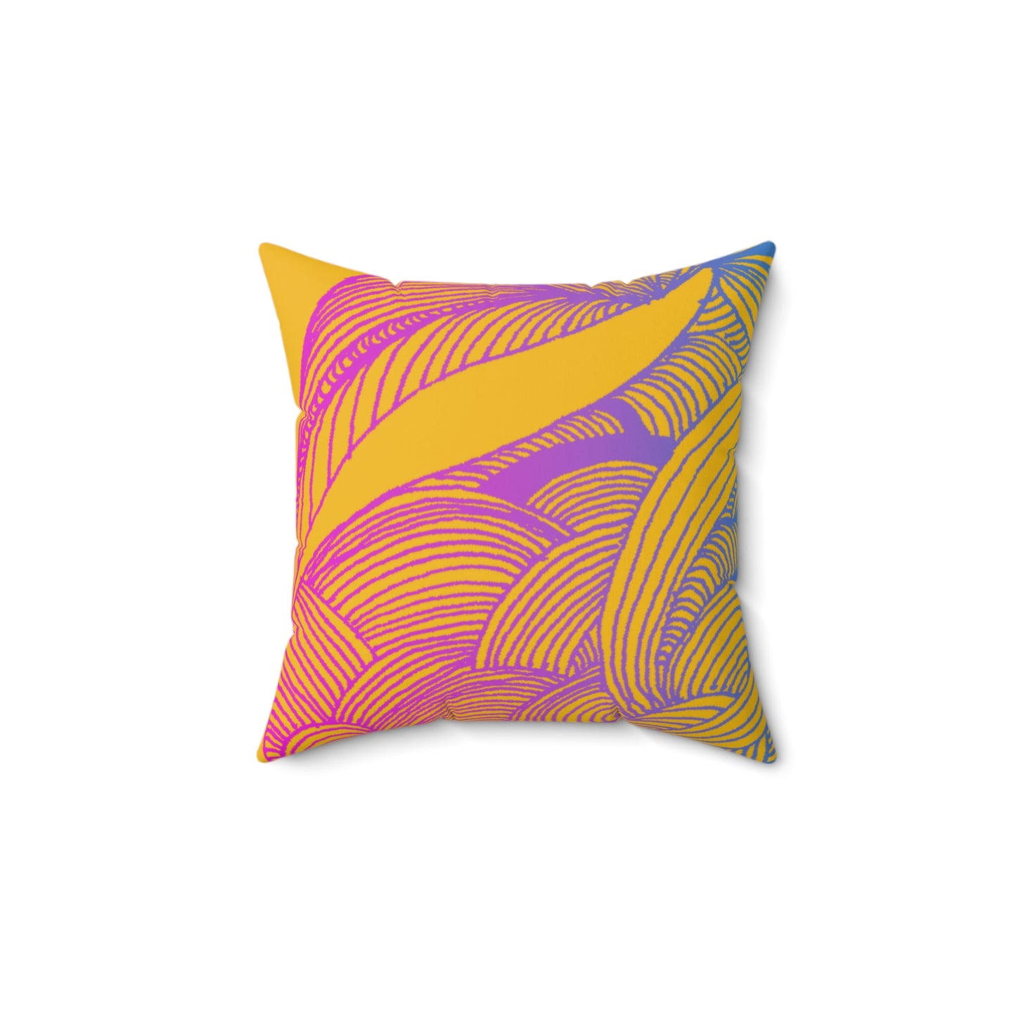 Whispers of Comfort-Spun Polyester Square Pillow