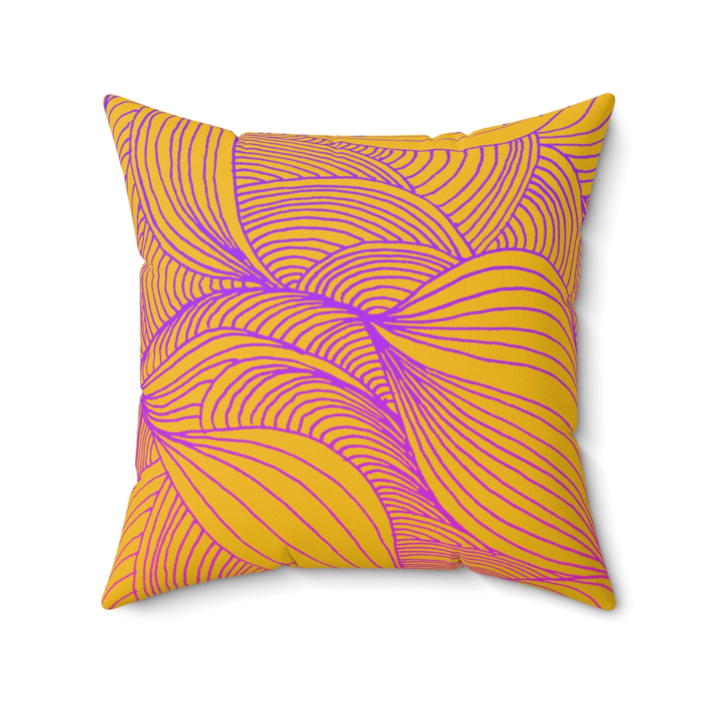 Whispers of Comfort-Spun Polyester Square Pillow