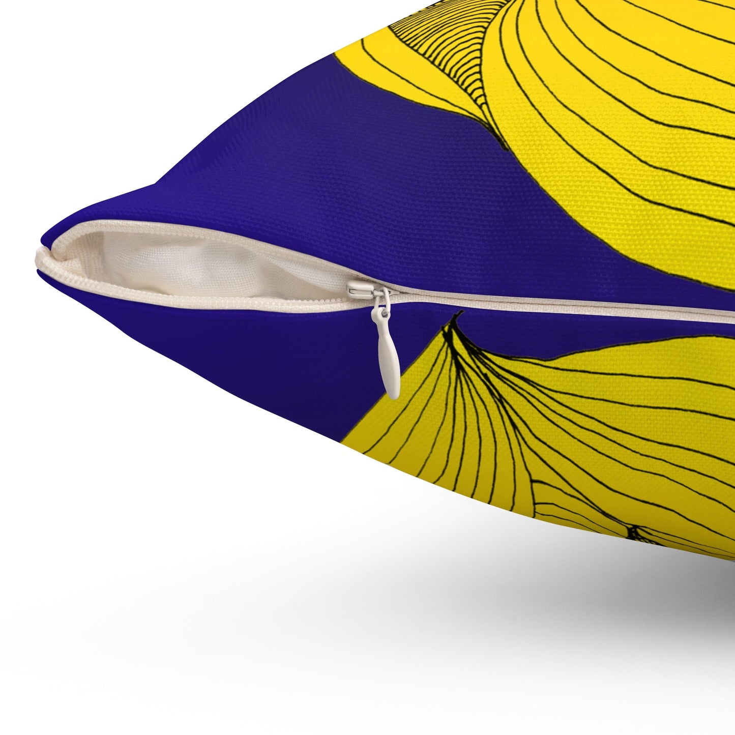 Whispers of Comfort-Spun Polyester Square Pillow