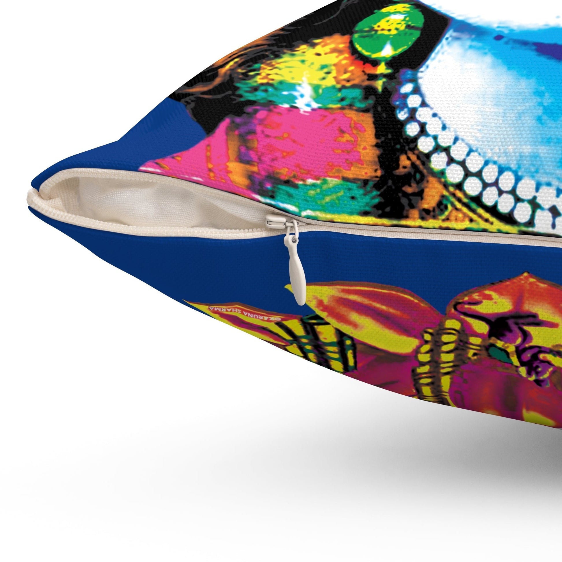 Whispers of Comfort-Spun Polyester Square Pillow