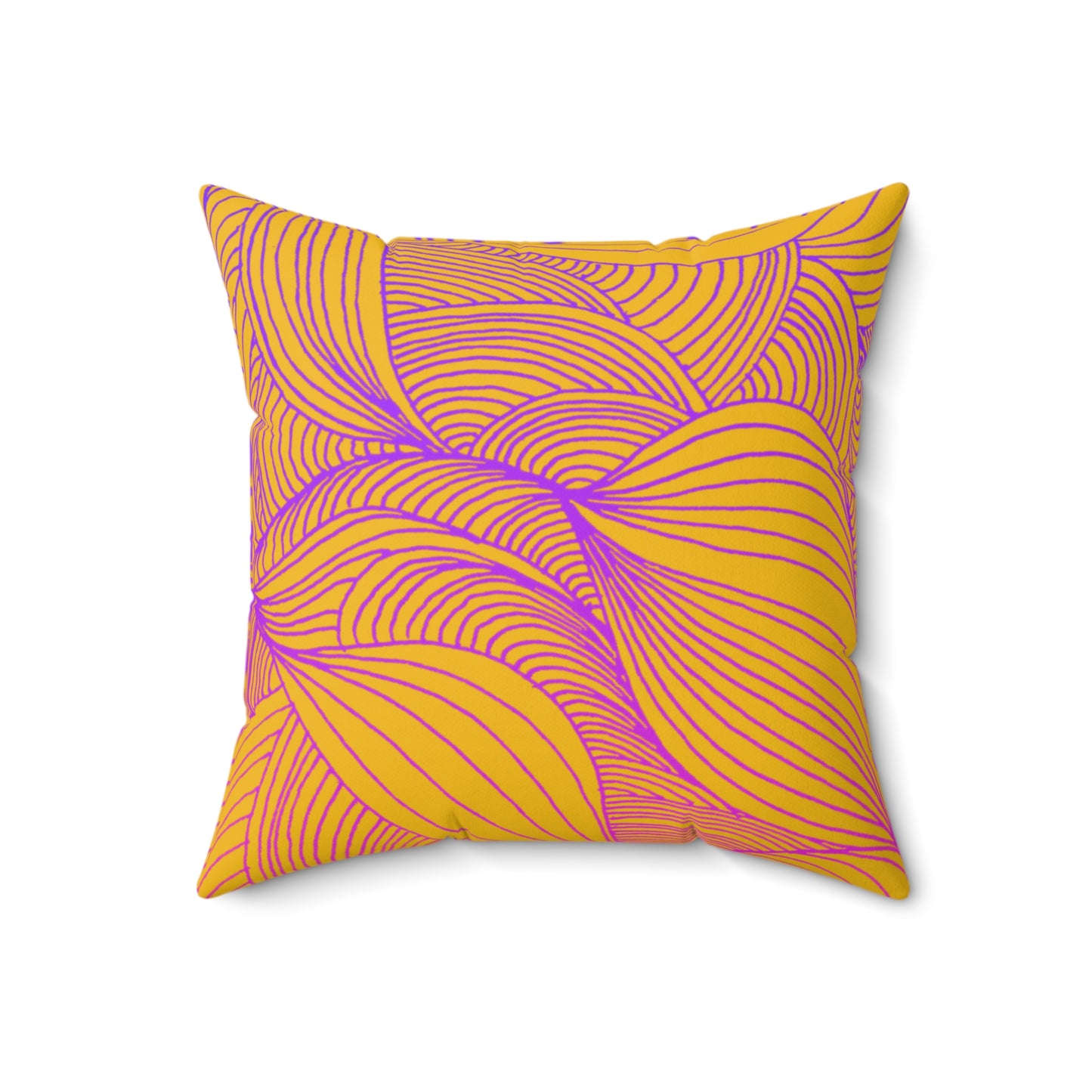 Whispers of Comfort-Spun Polyester Square Pillow