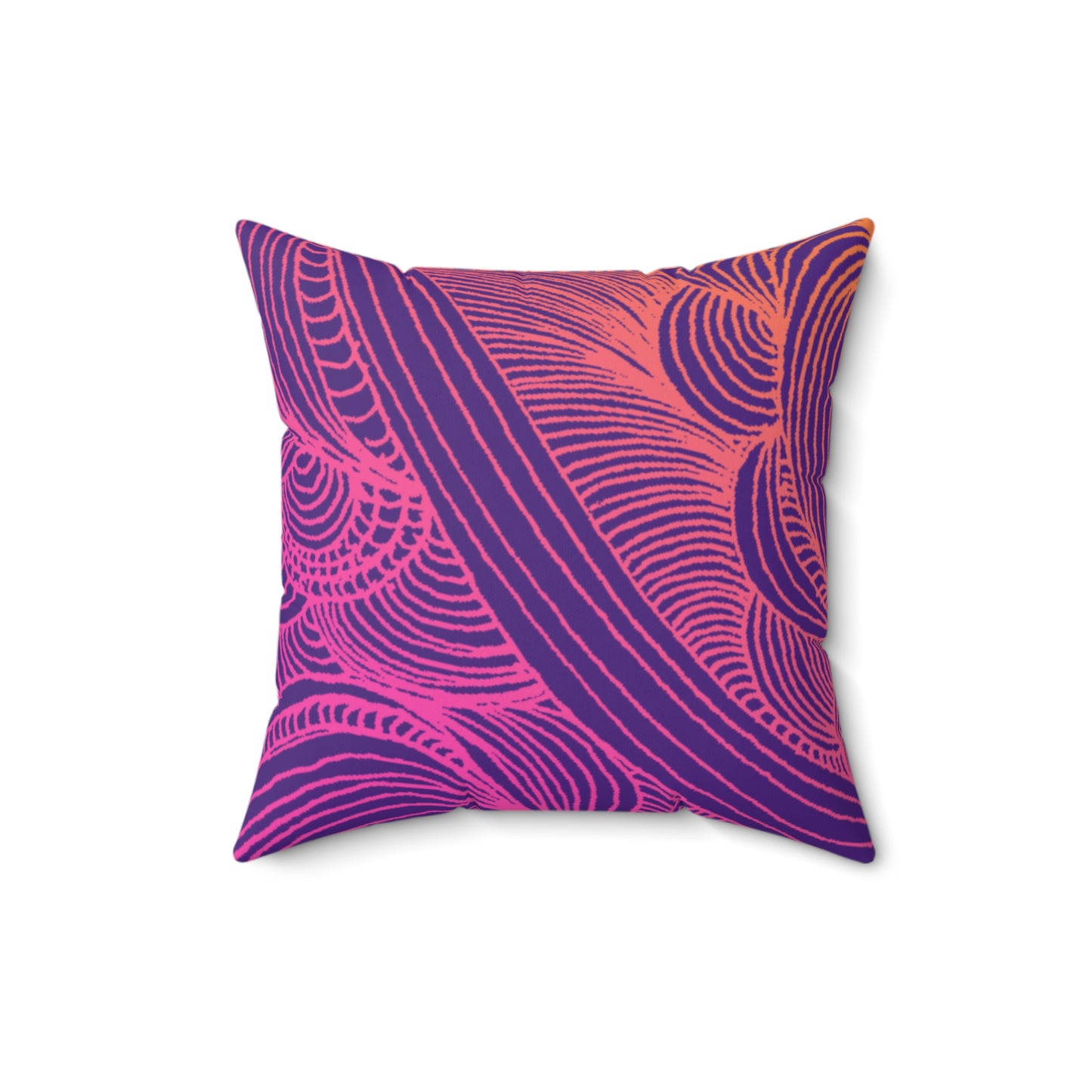 Whispers of Comfort-Spun Polyester Square Pillow