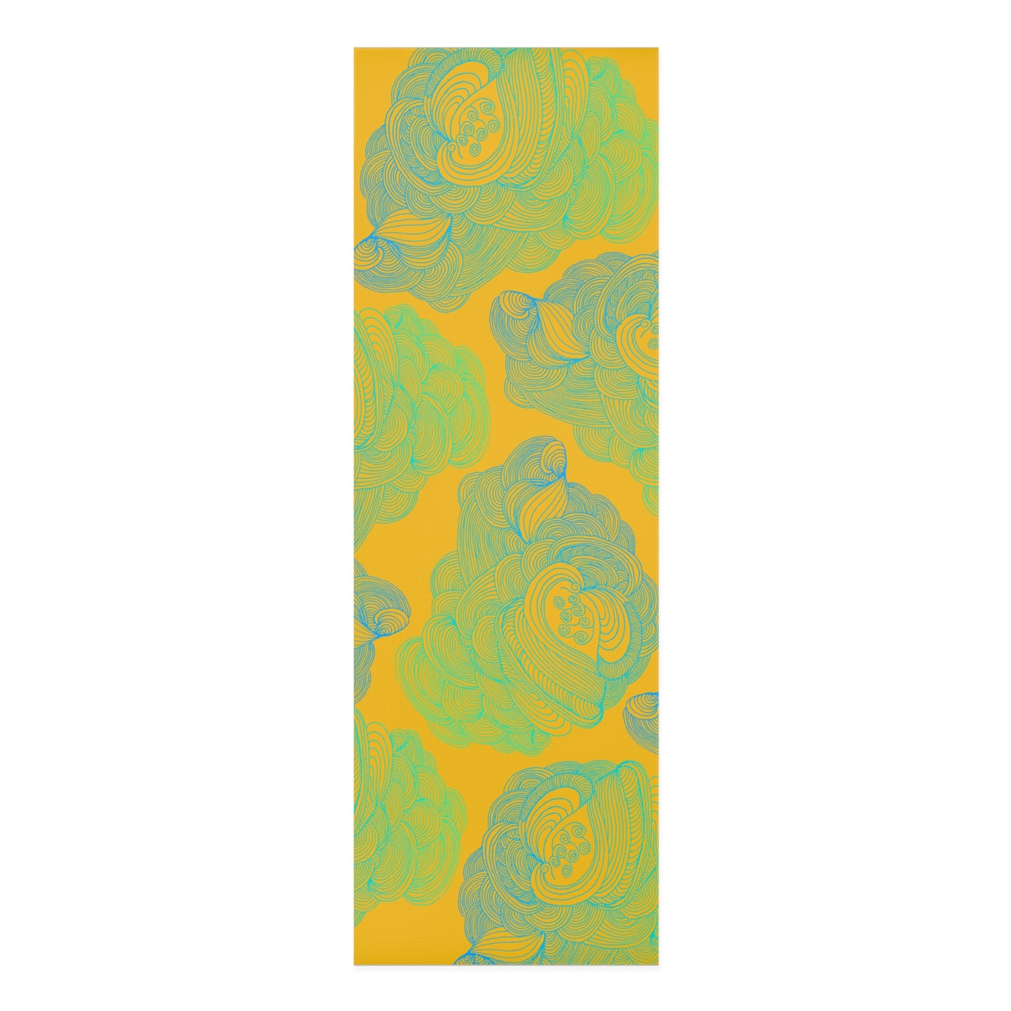 Tranquil Waves Foam Yoga Mat - Comfortable Non-Slip Exercise Mat for All Levels