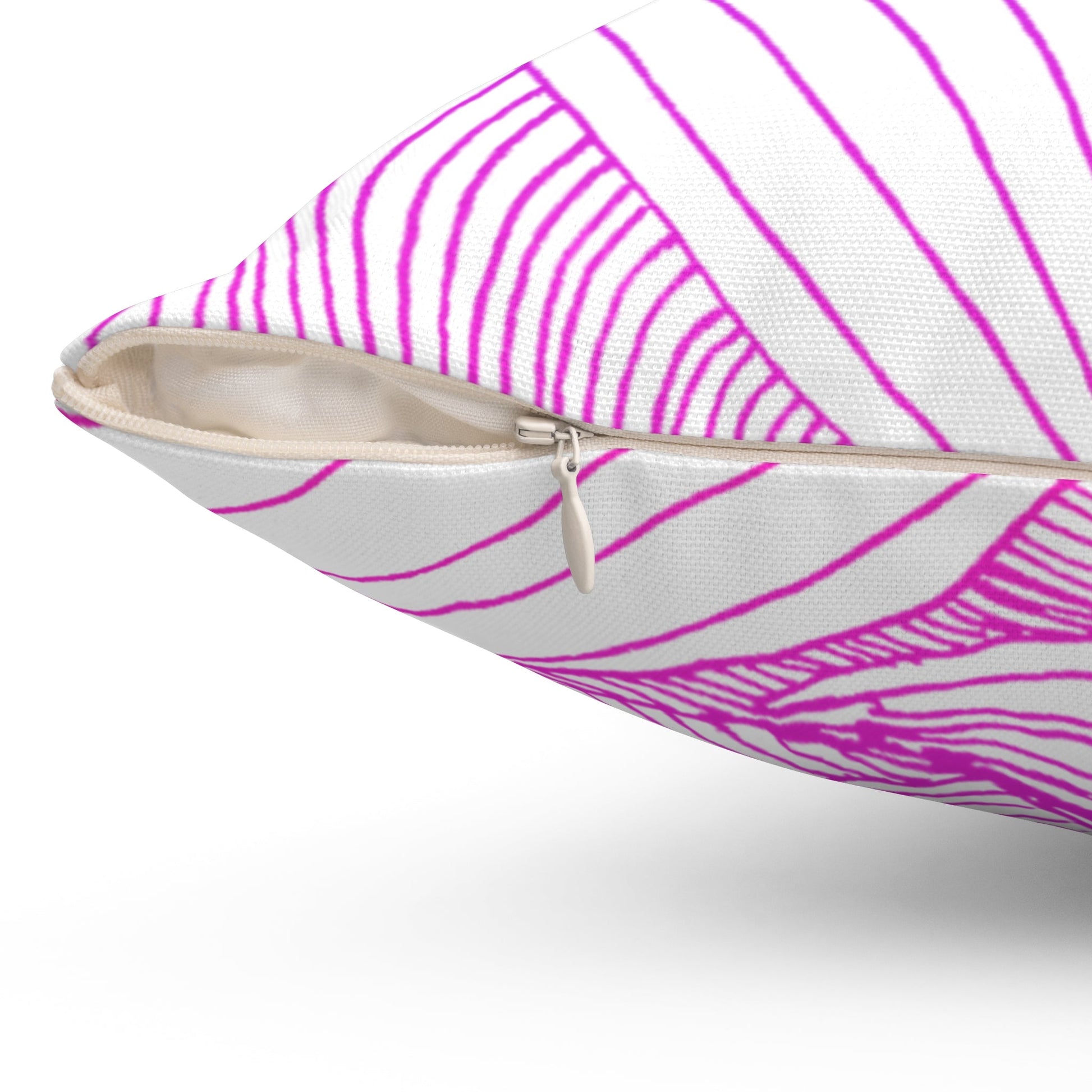 Whispers of Comfort-Spun Polyester Square Pillow