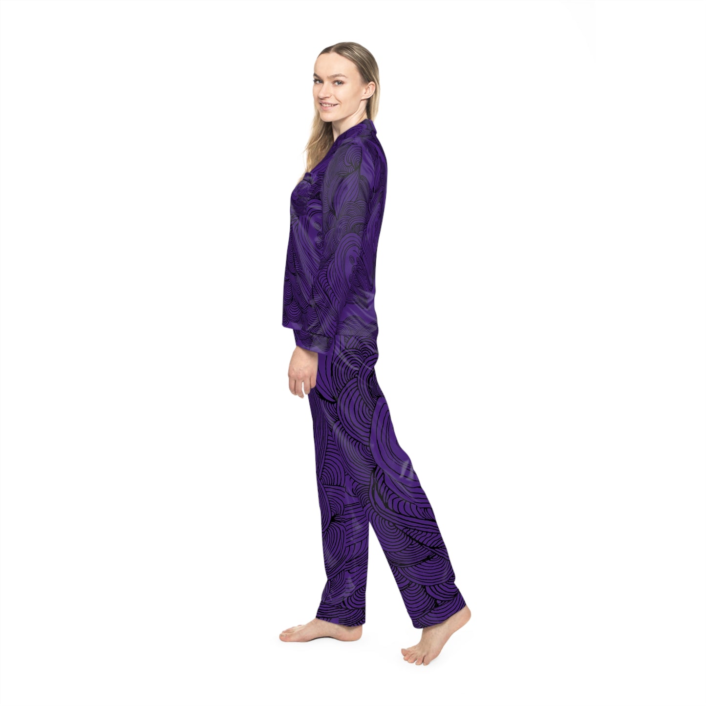 Women's Satin Pajama Set - Elegant Sleepwear