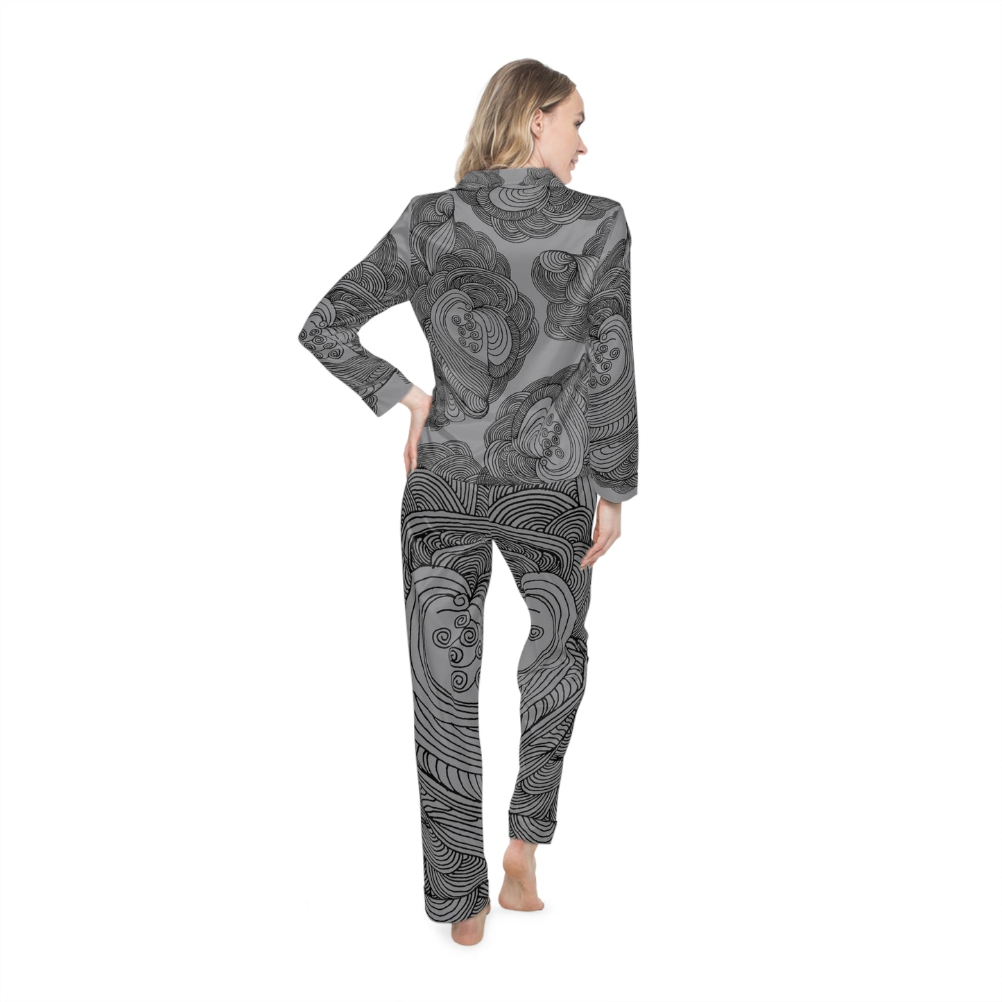 Women's Satin Pajama Set - Elegant Sleepwear