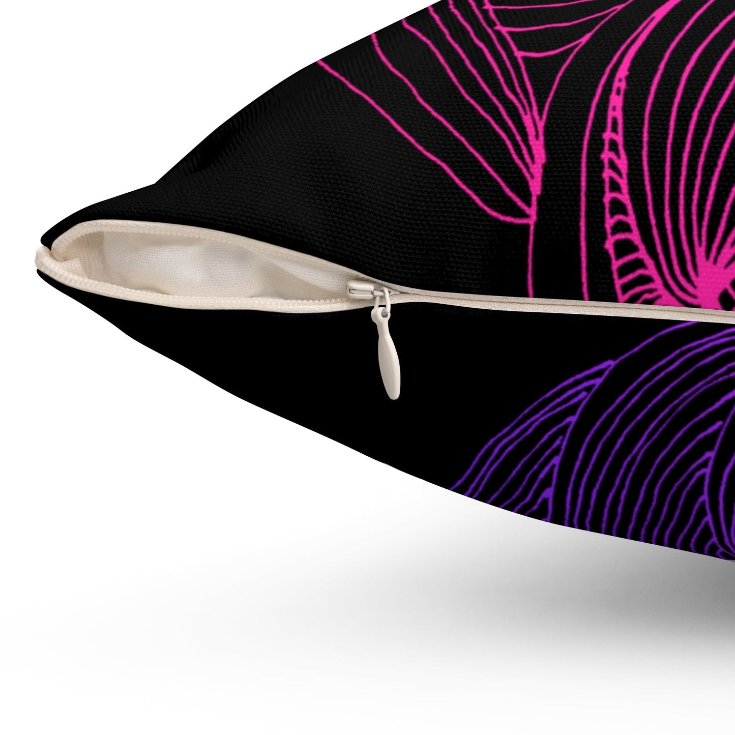Whispers of Comfort-Spun Polyester Square Pillow