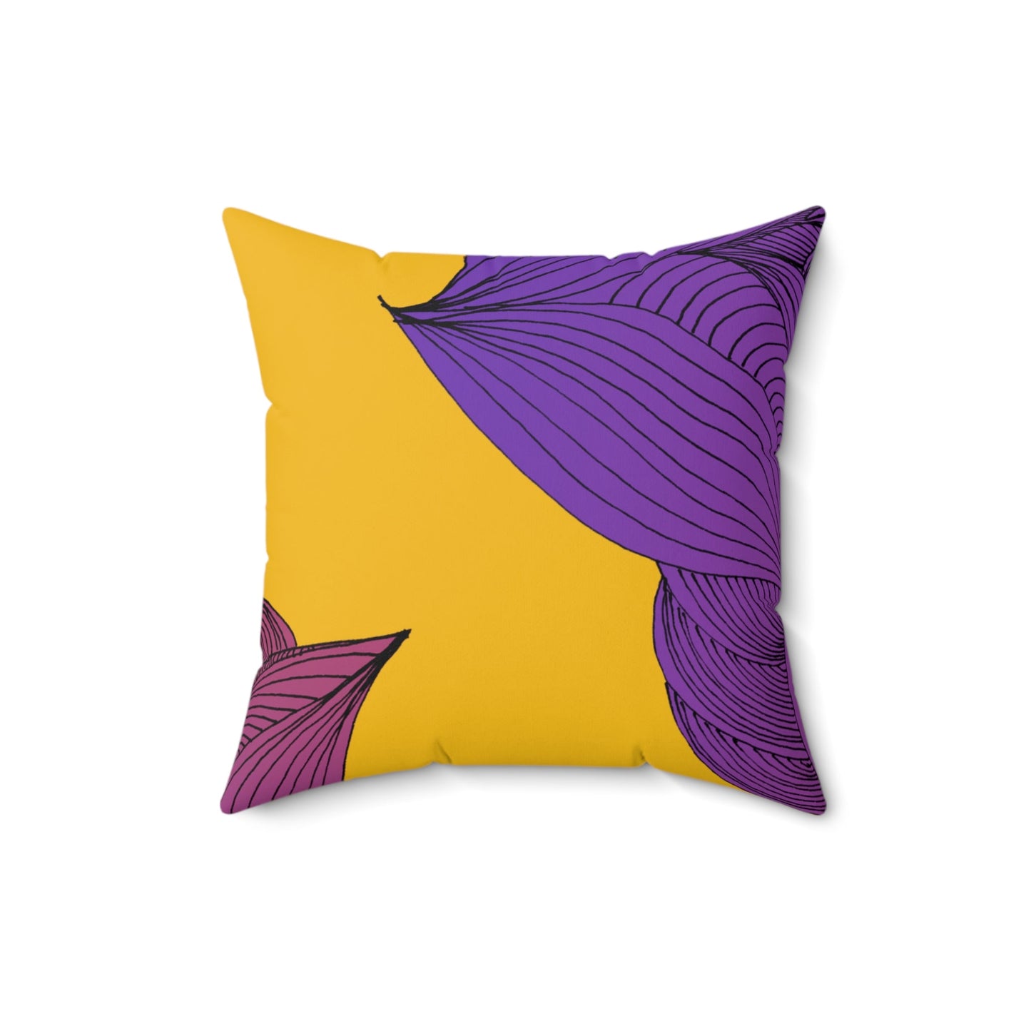 Whispers of Comfort-Spun Polyester Square Pillow