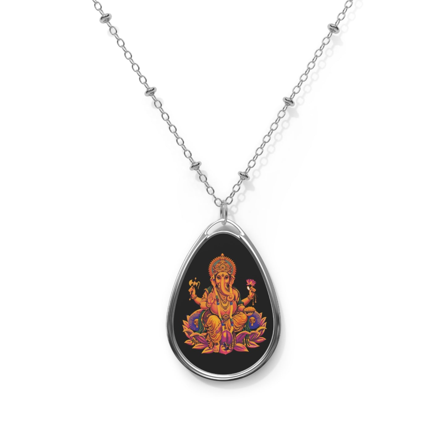 Ganesha Oval Necklace
