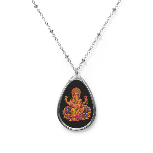 Ganesha Oval Necklace