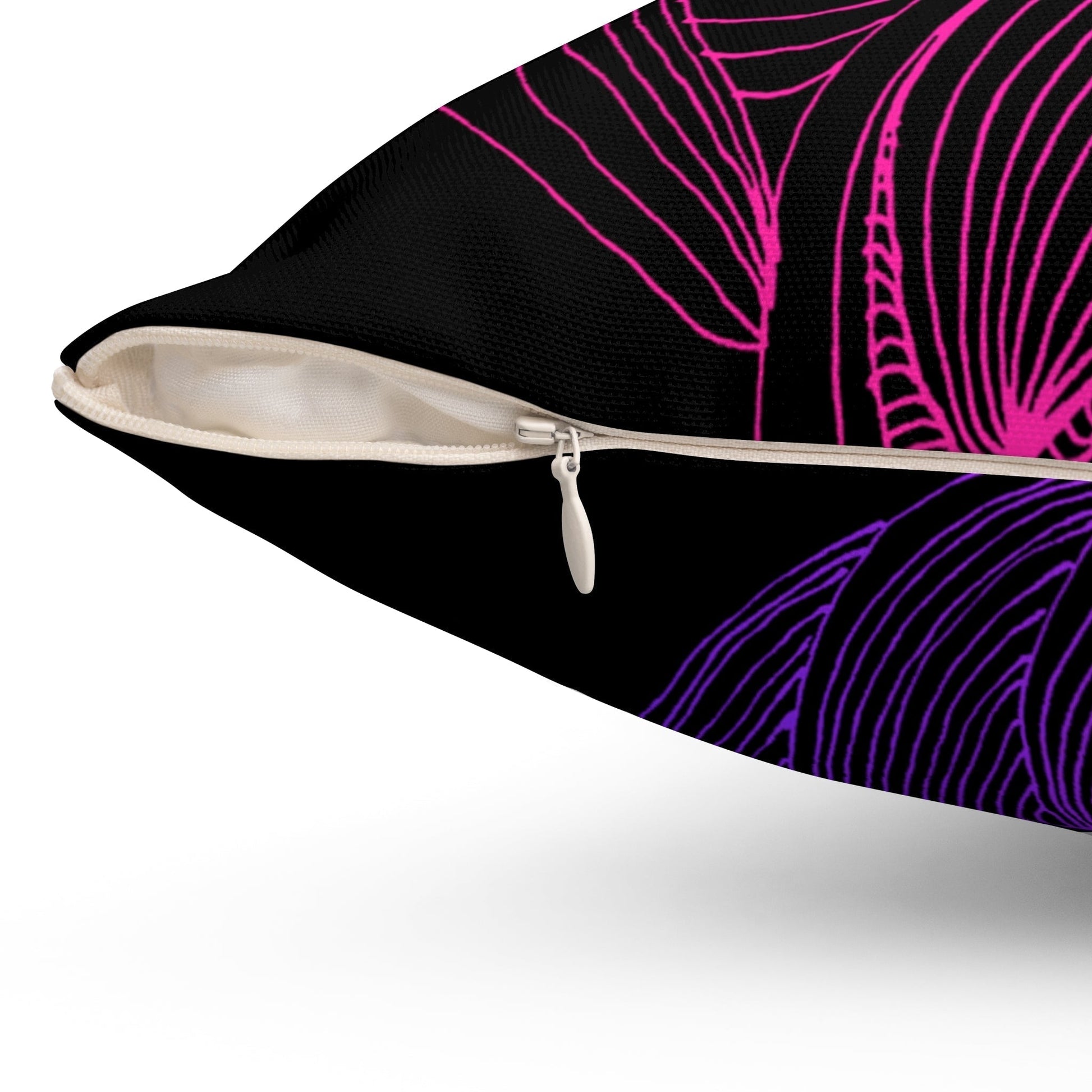 Whispers of Comfort-Spun Polyester Square Pillow