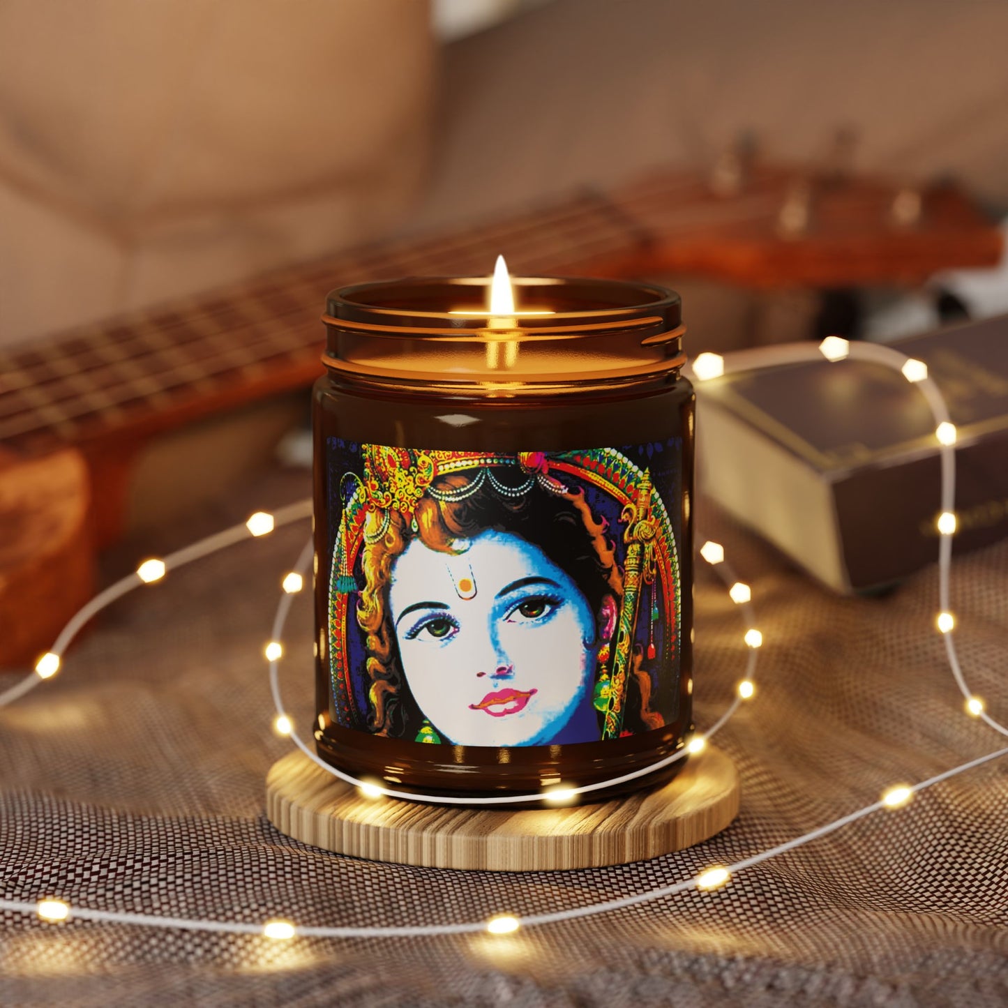 Illuminating Aromatic Floral Soy Candle in Amber Jar - Multi-Size Relaxation Spa Gift