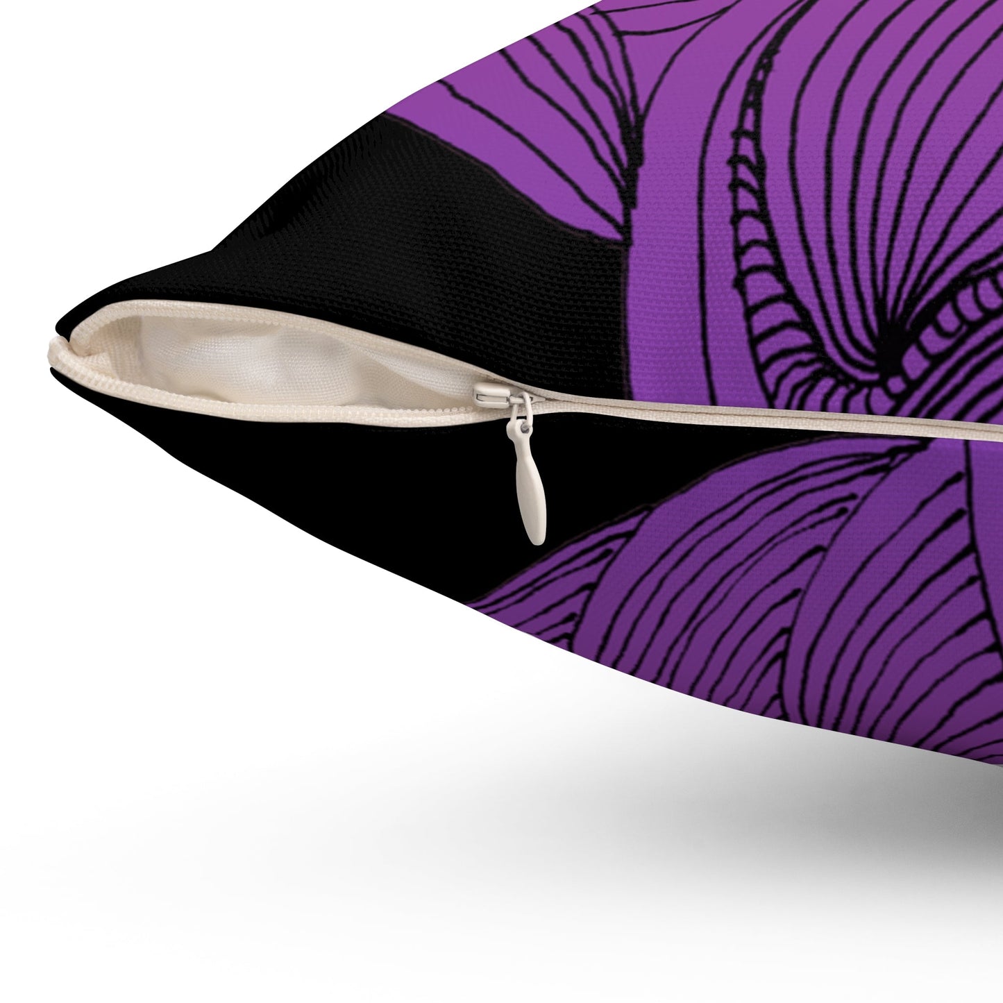 Whispers of Comfort-Spun Polyester Square Pillow