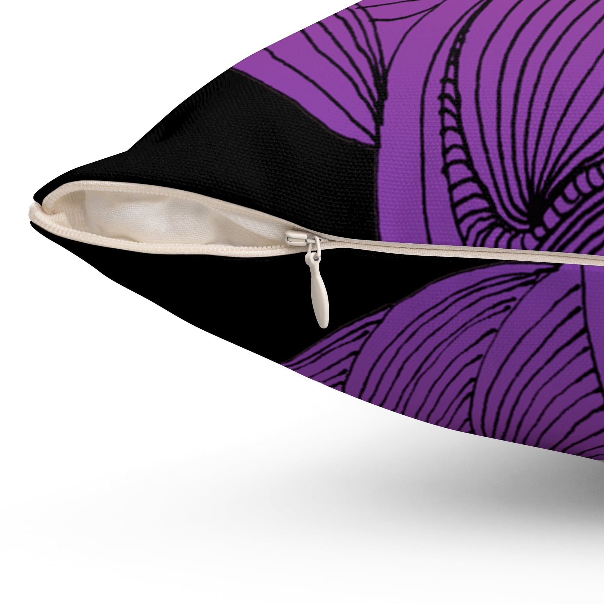 Whispers of Comfort-Spun Polyester Square Pillow