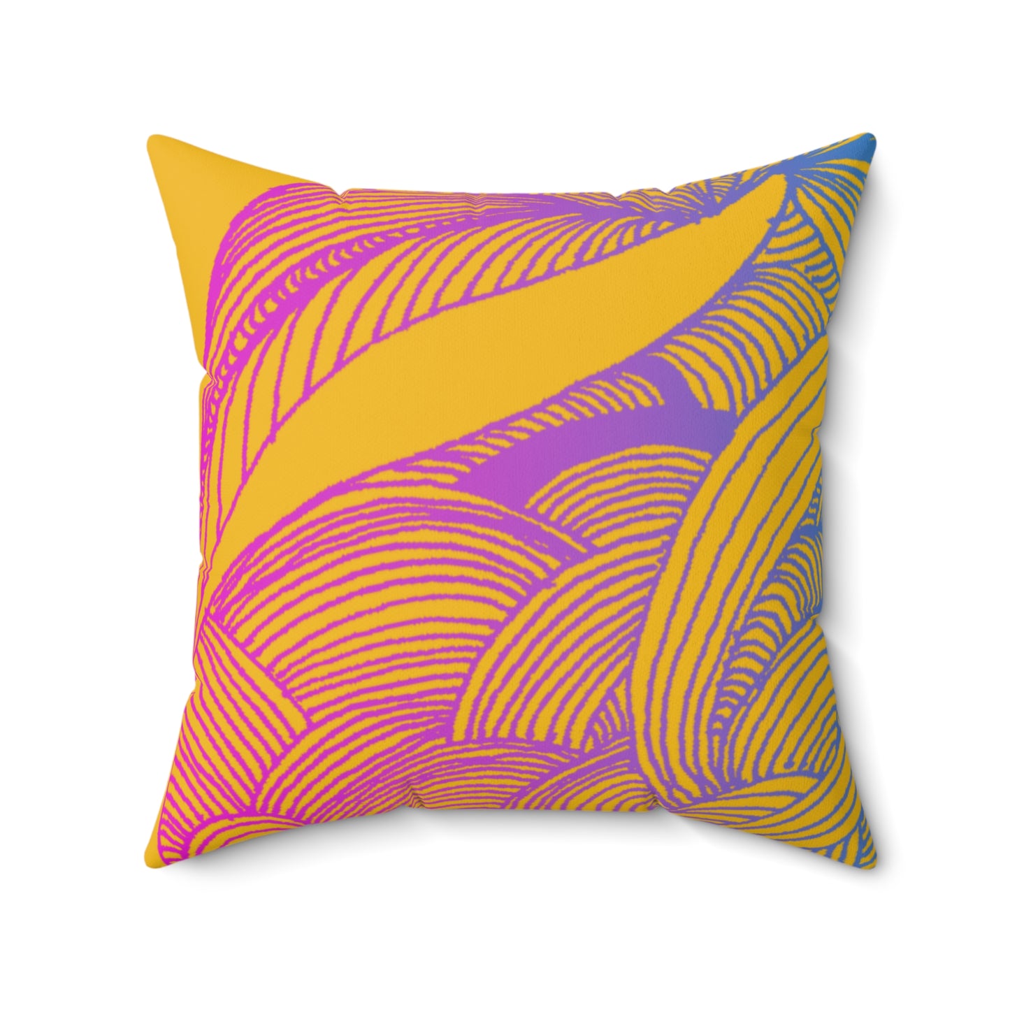 Whispers of Comfort-Spun Polyester Square Pillow