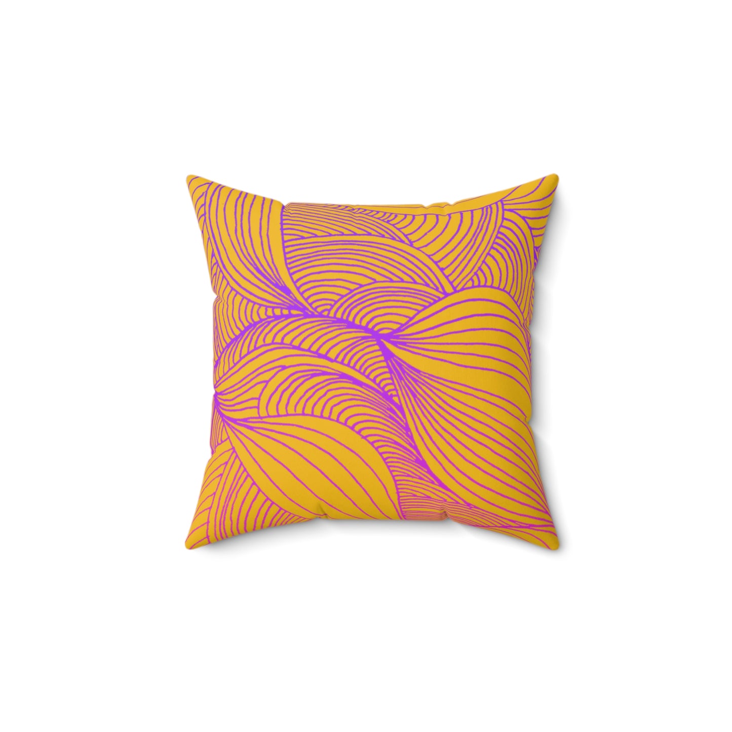 Whispers of Comfort-Spun Polyester Square Pillow