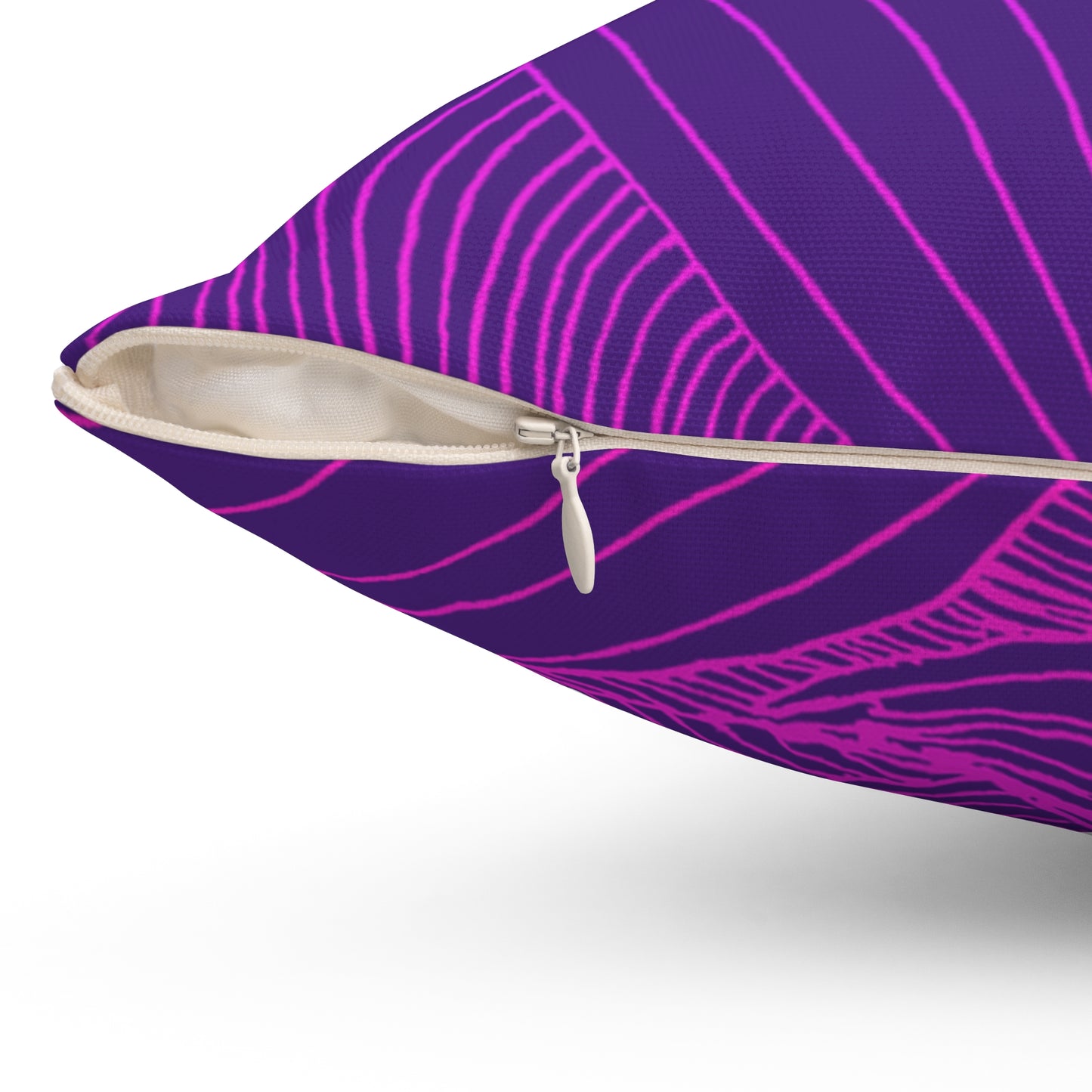 Whispers of Comfort-Spun Polyester Square Pillow