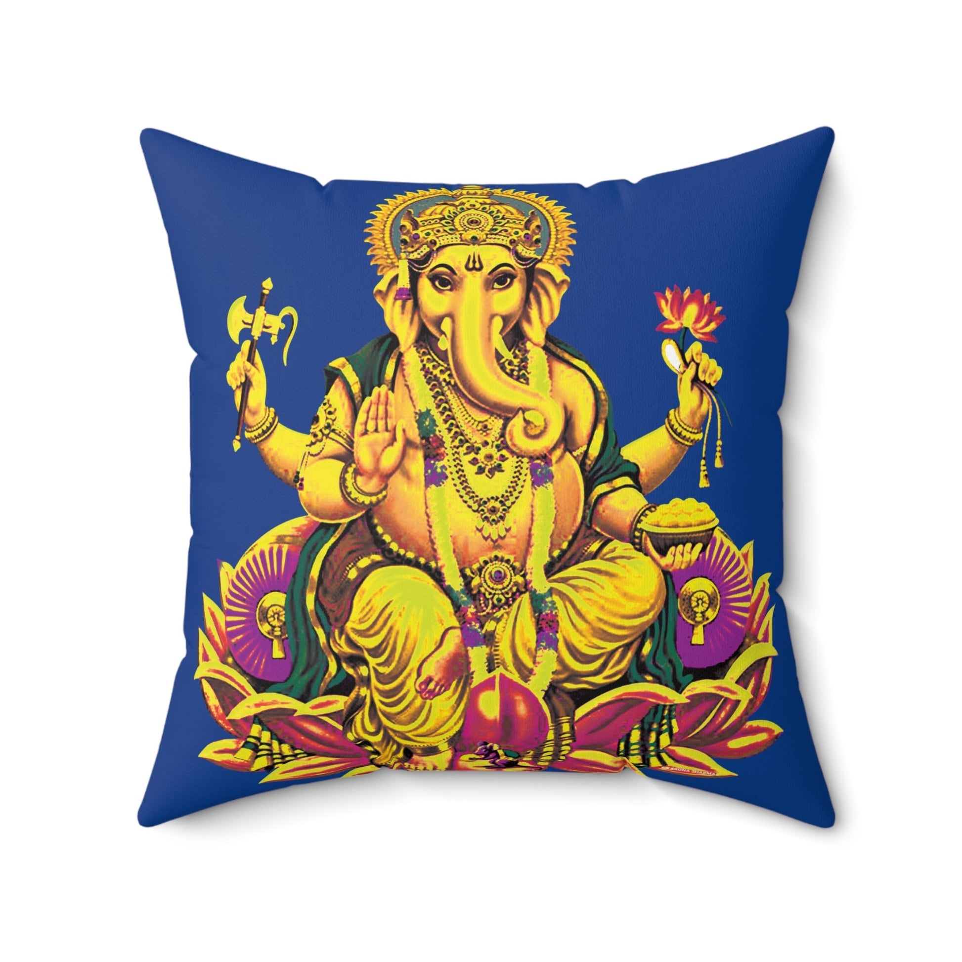 Whispers of Comfort-Spun Polyester Square Pillow