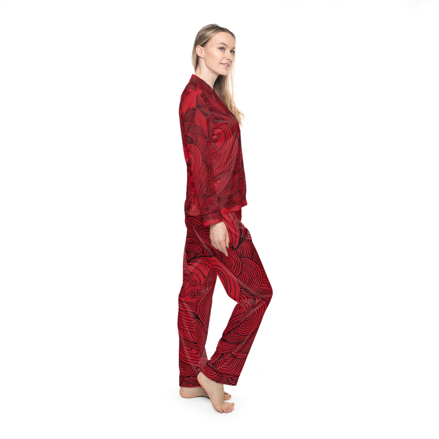 Women's Satin Pajama Set - Elegant Sleepwear