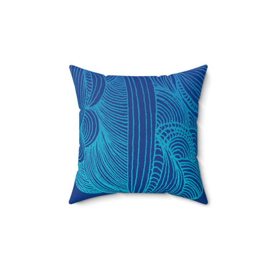 Whispers of Comfort-Spun Polyester Square Pillow